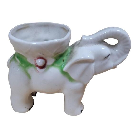 VTG Made in Occupied Japan Porcelain Elephant - Picture 1 of 6